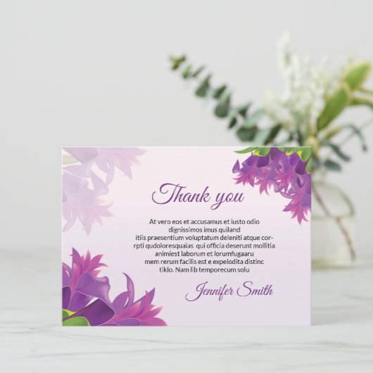 葬儀サンキューカード (スタンド正面)