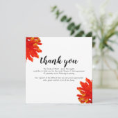 葬儀サンキューカード (スタンド正面)