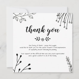 葬儀サンキューカード