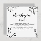 葬儀サンキューカード (正面/裏面)