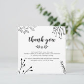 葬儀サンキューカード (スタンド正面)