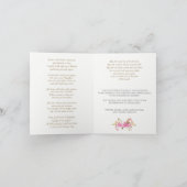 葬儀サンキューカード |のエレガント花模様 サンキューカード (内部)