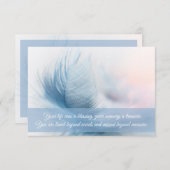 葬儀サンキューカード|ぼかし サンキューカード (正面/裏面)