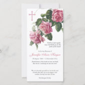 葬儀サンキューカード |アンティークティーバラ&クロス サンキューカード (正面)