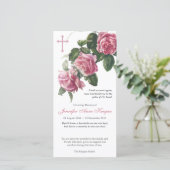 葬儀サンキューカード |アンティークティーバラ&クロス サンキューカード (スタンド正面)