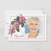 葬儀サンキューカード |アンティークティーバラ サンキューカード (正面)