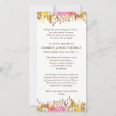 葬儀サンキューカード |エレガント花模様1 サンキューカード (正面)