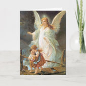 葬儀サンキューカード |エンジェル祈りの言葉04 サンキューカード (正面)