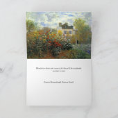 葬儀サンキューカード |ガーデン カード (内部)