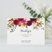 葬儀サンキューカード |クリムゾンフローラ サンキューカード (スタンド正面)