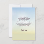 葬儀サンキューカード サンキューカード (裏面)