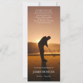 葬儀サンキューカード |サンセットゴルフ 招待状 (正面)