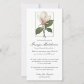 葬儀サンキューカード |スウィートアンティークマグノリア サンキューカード (正面)