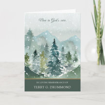 葬儀サンキューカード |トウヒの森