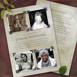 葬儀サンキューカード |ニュートラルトーン