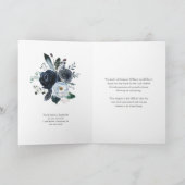 葬儀サンキューカード |ネイビー・ペニー(写真付き) サンキューカード (内部)