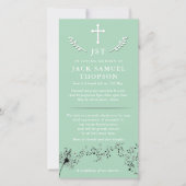 葬儀サンキューカード |ハートシンフォニー&クロス サンキューカード (正面)