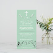 葬儀サンキューカード |ハートシンフォニー&クロス サンキューカード (スタンド正面)