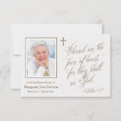 葬儀サンキューカード |ピュア・オブ・ハート サンキューカード (正面)