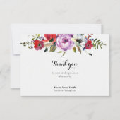 葬儀サンキューカード |フォレストの花模様 サンキューカード (正面)