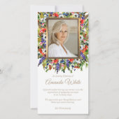 葬儀サンキューカード |フォレスト花模様5 サンキューカード (正面)