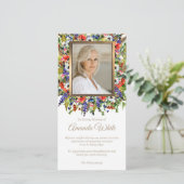 葬儀サンキューカード |フォレスト花模様5 サンキューカード (スタンド正面)