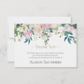 葬儀サンキューカード |フローラモーメント サンキューカード (正面)