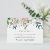 葬儀サンキューカード |フローラモーメント サンキューカード (スタンド正面)