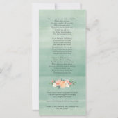 葬儀サンキューカード |フローラ草地1 (裏面)