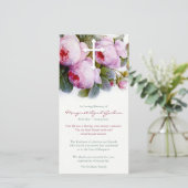 葬儀サンキューカード |ボタニカルバラ&クロス サンキューカード (スタンド正面)