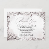 葬儀サンキューカード ポストカード (正面/裏面)