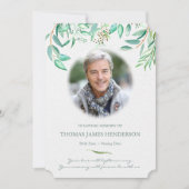 葬儀サンキューカード |ユーカリ2 案内状 (正面)