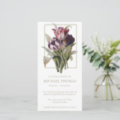 葬儀サンキューカード |ヴィンテージチューリップ サンキューカード (スタンド正面)