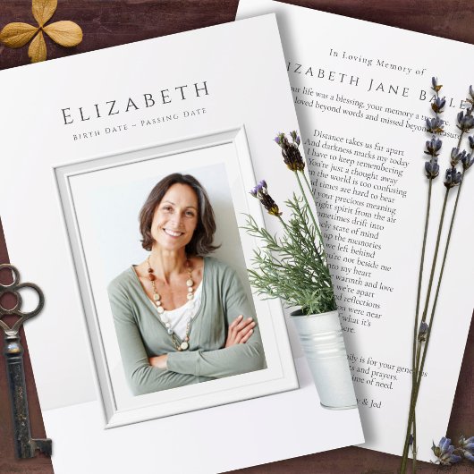 葬儀サンキューカード |単エレガントに