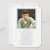 葬儀サンキューカード 天の星|天の星 招待状 (裏面)