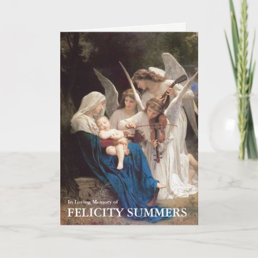 葬儀サンキューカード |天使の歌06 サンキューカード (正面)