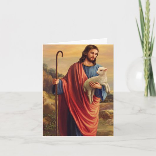 葬儀サンキューカード |失った羊2 サンキューカード (正面)