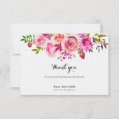 葬儀サンキューカード |威厳があるバラ サンキューカード (正面)