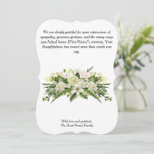 葬儀サンキューカード – 感謝の気持ちで (スタンド正面)