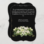 葬儀サンキューカード – 感謝の気持ちで (正面/裏面)