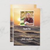 葬儀サンキューカード 招待状 (正面/裏面)