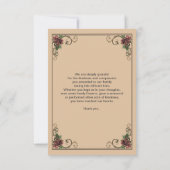 葬儀サンキューカード 招待状 (裏面)