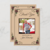 葬儀サンキューカード 招待状 (正面/裏面)