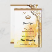 葬儀サンキューカード 招待状 (正面/裏面)