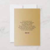 葬儀サンキューカード 招待状 (裏面)