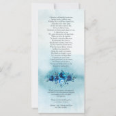 葬儀サンキューカード |水彩ウォッシュ&フラワー (裏面)