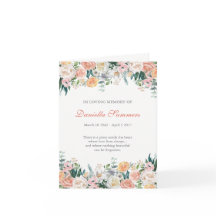 葬儀サンキューカード |水彩バラ2