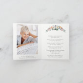 葬儀サンキューカード |水彩バラ2 サンキューカード (内部)