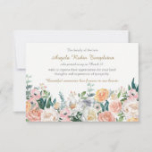 葬儀サンキューカード |水彩バラ サンキューカード (正面)