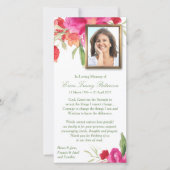 葬儀サンキューカード |水彩フローラ写真1 サンキューカード (正面)